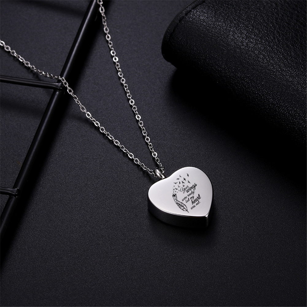 3 Pack Heart Shaped Cremation Urn Necklaces Pendant for Ashes Memorial Keepsake Jewelry fo Women Men